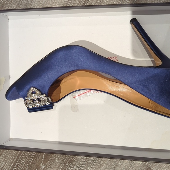 Badgley Mischka Davida II pump, navy blue, size 9 - Picture 2 of 3